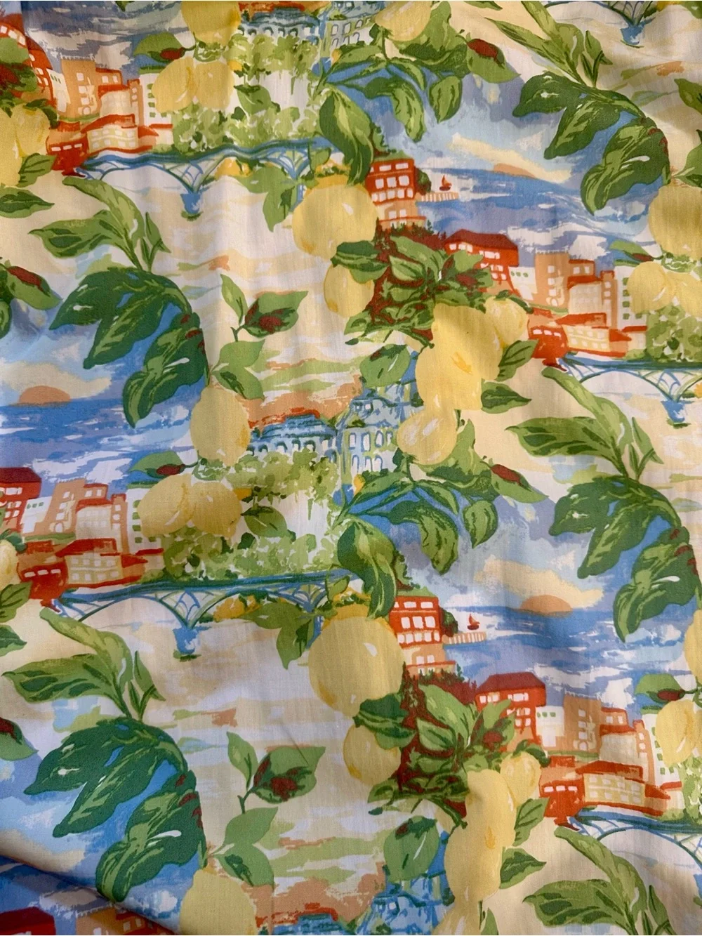 Abercrombie & Fitch Yellow Green Blue Floral Maxi Dress